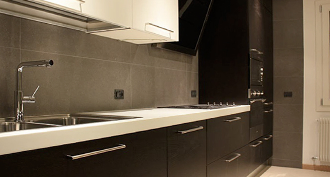 Kitchen design: Modern kitchen in stained oak