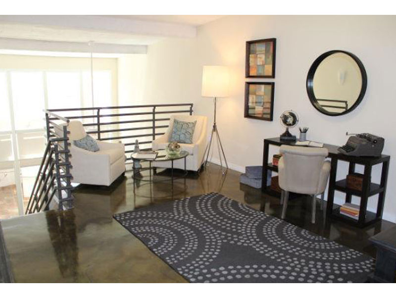 Relax area on mezzanine