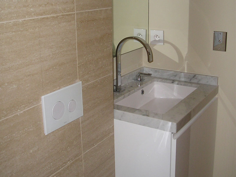 Arredamento di una villa in Costa Azzurra - zona bagno